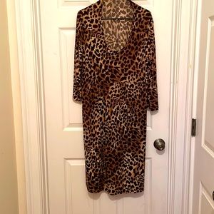 Michael Kors leopard dress, size 1x